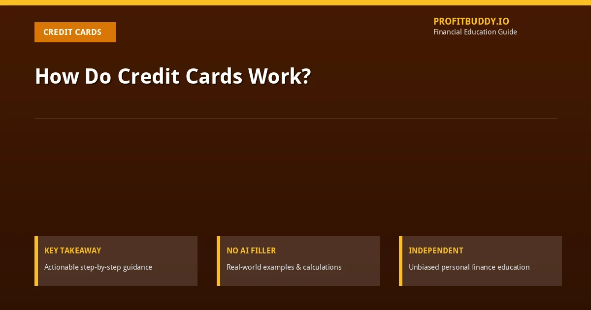 How do credit cards work