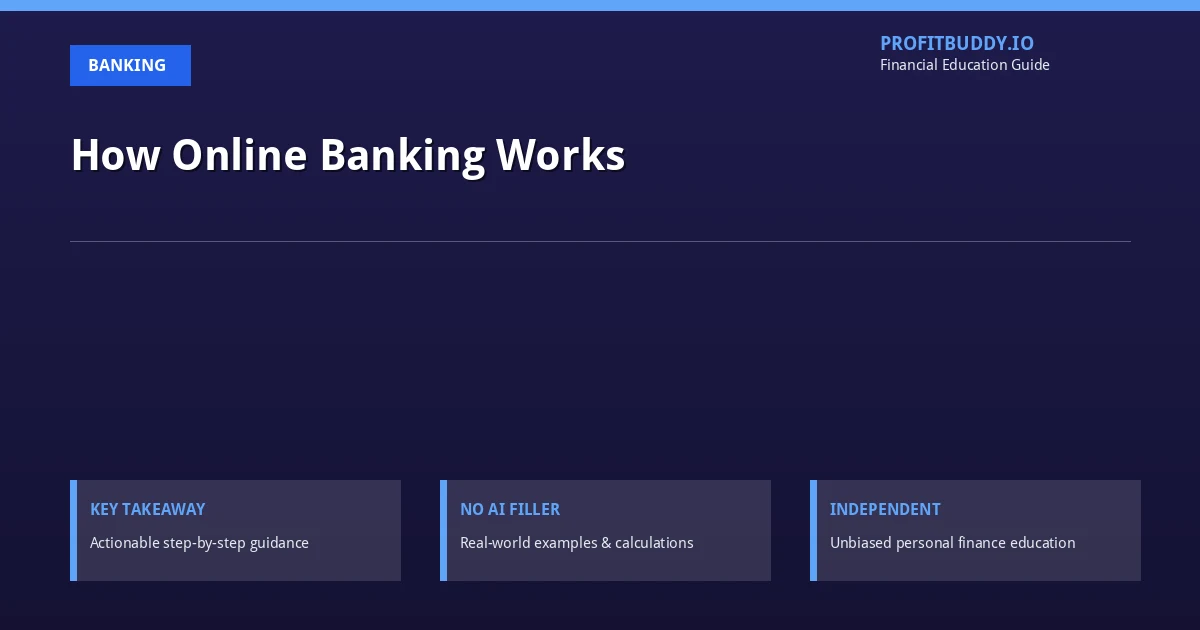 How Online Banking Works